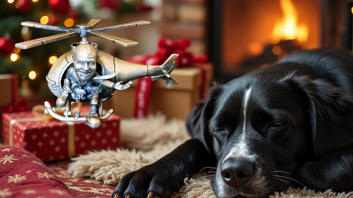 You Guys,
I have HUGE news…
Silver Chopper Ben is Finally Available, and can land under your tree and throw hundred dollar bills at your dog this Christmas!!

arcadiaeconomics.com/chopper-ben-la…