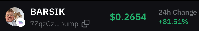 DefiTokyo's tweet photo. $BARSIK is on fire!

I have been holding it for a week now and earned a lot.

Wanna share some profits, $1000 in $BARSIK to 10 followers

RT, like, and drop a comment "+"

Now, let's dive into the thread 🧵 https://t.co/eXGgIKJrnr