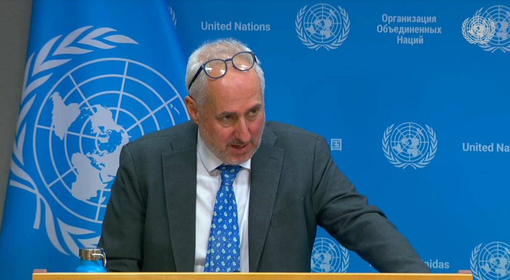 Raminho's tweet photo. .@UN_Spokesperson @StephDujarric: "People in besieged areas of the north of #Gaza have been struggling to stay alive with virtually no assistance in more than 40 days. @UNOCHA reports that all attempts by the UN to support people in Beit Hanoun, Beit Lahia and parts of Jabalia, all of which remain under siege, have been either denied or impeded. This month alone, 27 out of the 31 planned missions were rejected, and the other four were severely impeded, meaning they were prevented from accomplishing all of the critical work they set out to do. To be clear, all attempts by the United Nations to support people in besieged areas in North Gaza have been denied or impeded. This is happening when @theIPCinfo famine review committee said just 11 days ago that parts of northern Gaza face an imminent risk of famine and that immediate action is needed in days and not weeks."
