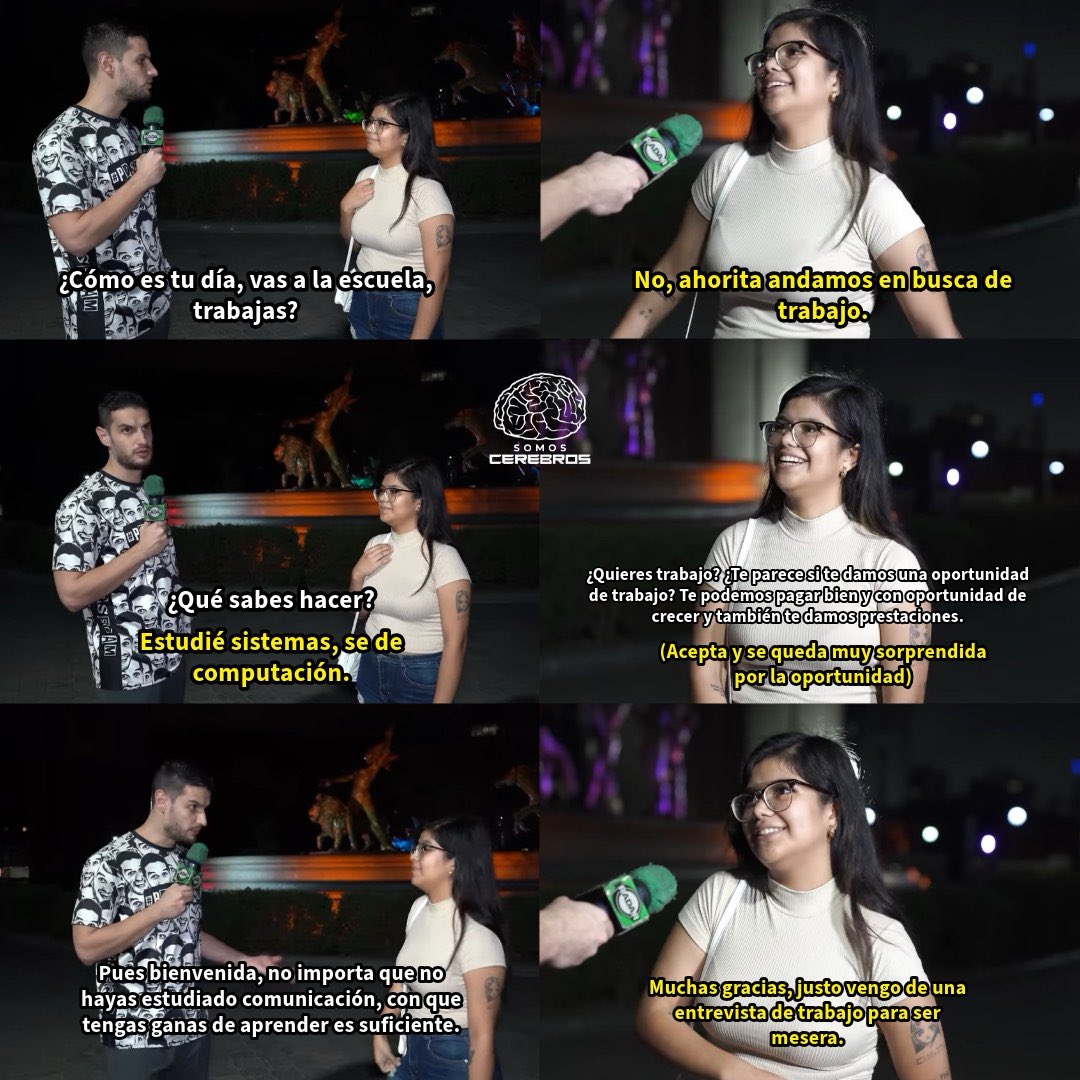 Adrián Marcelo es tendencia en redes sociales en estos momentos porque le dio trabajo a una chica.
