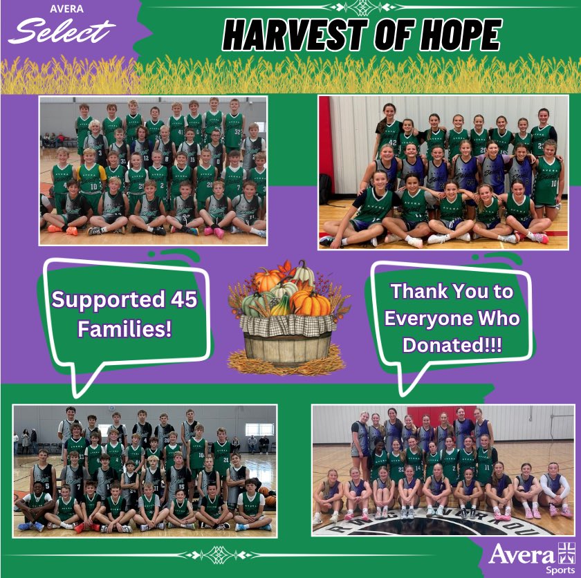 warwickworkouts's tweet photo. Thank you to everyone who donated at our Harvest Of Hope Scrimmages!!👏🏻👏🏻
#AveraSelect https://t.co/EqunmMv0vk