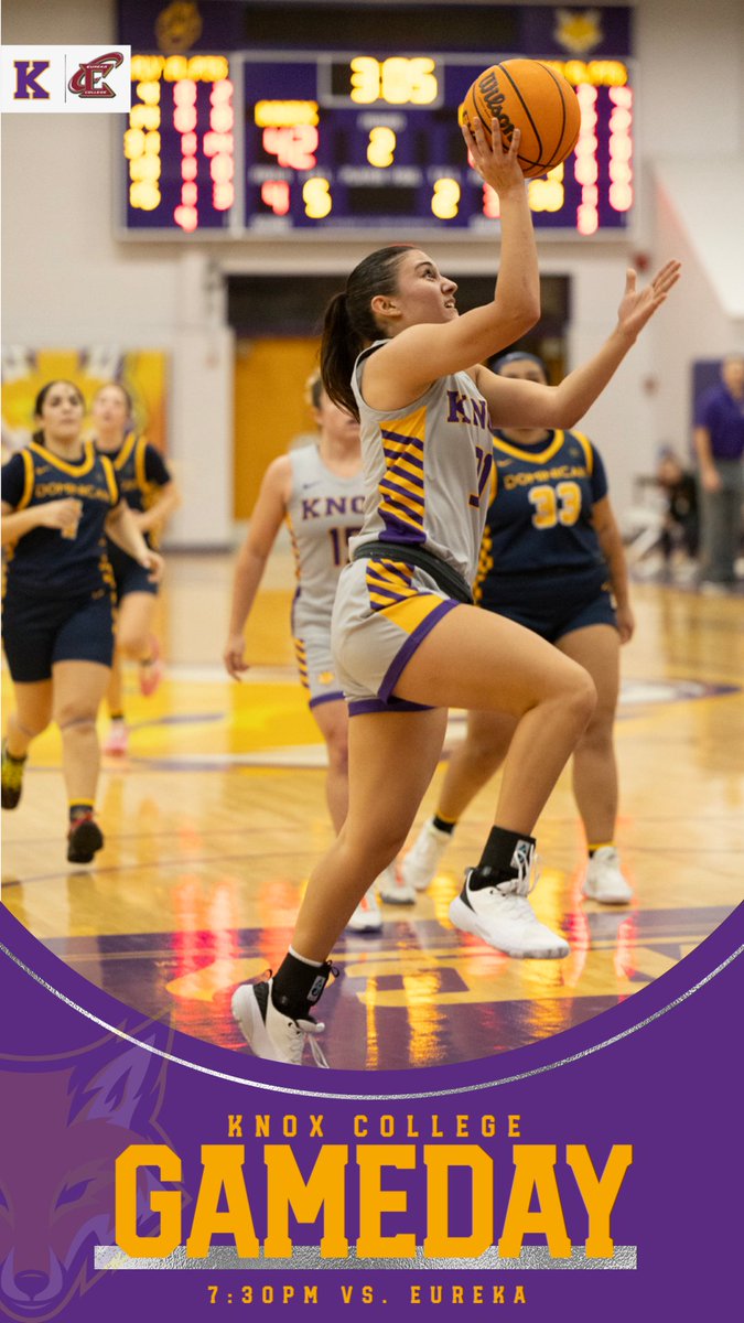 KnoxWomensBBall's tweet photo. 🚨GAMEDAY!🚨
🆚: Eureka College
📍: Christine Bonati Bollwinkle Arena | Eureka, IL
🗓️: November 19th
⏰: 7:30pm
📺: https://t.co/jbLTYZaOlc
#GoPrairieFire 🦊🔥 https://t.co/DpCIZZtcqt