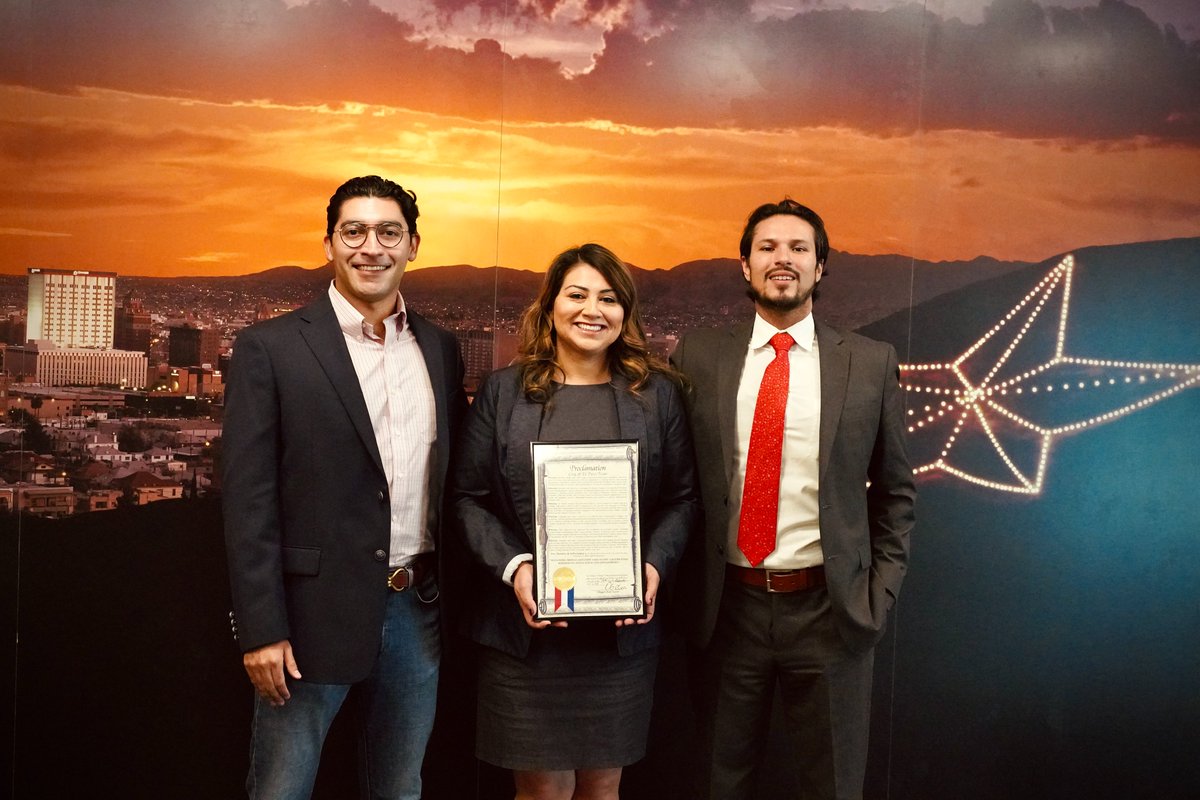 TheCity of El Paso celebrates "ALEJANDRO MUÑOZ &amp; ANDY VARGAS DAY." They are the co-founders of "No Border Ventures," with dedication they continue driving economic empowerment in the border and foster transformative progress by creating a brighter future for the El Paso community