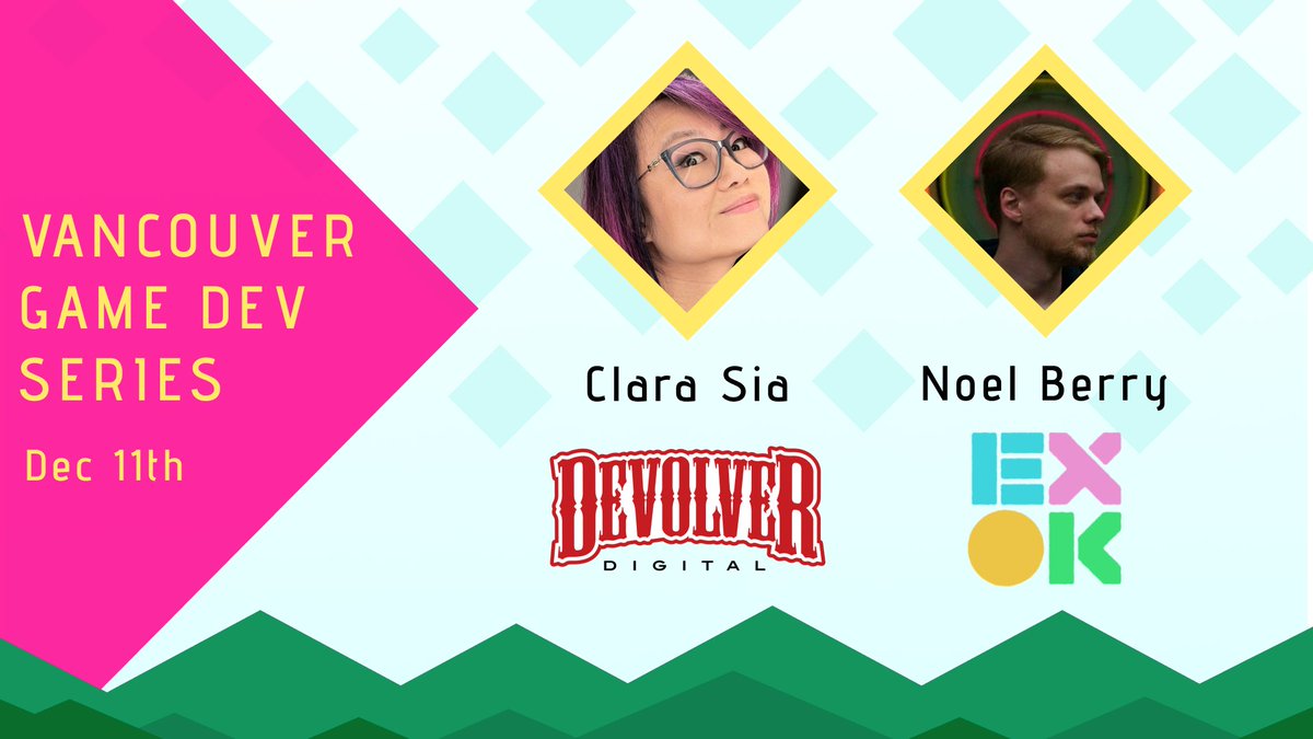 It's our final Vancouver Game Dev Series of the year! 

🎮Clara Sia from Devolver Digital (<a href="/seriouslyclara/">Clara Sia</a>)
🍓Noel Berry of Celeste and Extremely OK Games (<a href="/exok_games/">Extremely OK Games</a>)

Tickets are limited so get yours quick! ➡️ bit.ly/vgdsdec2024