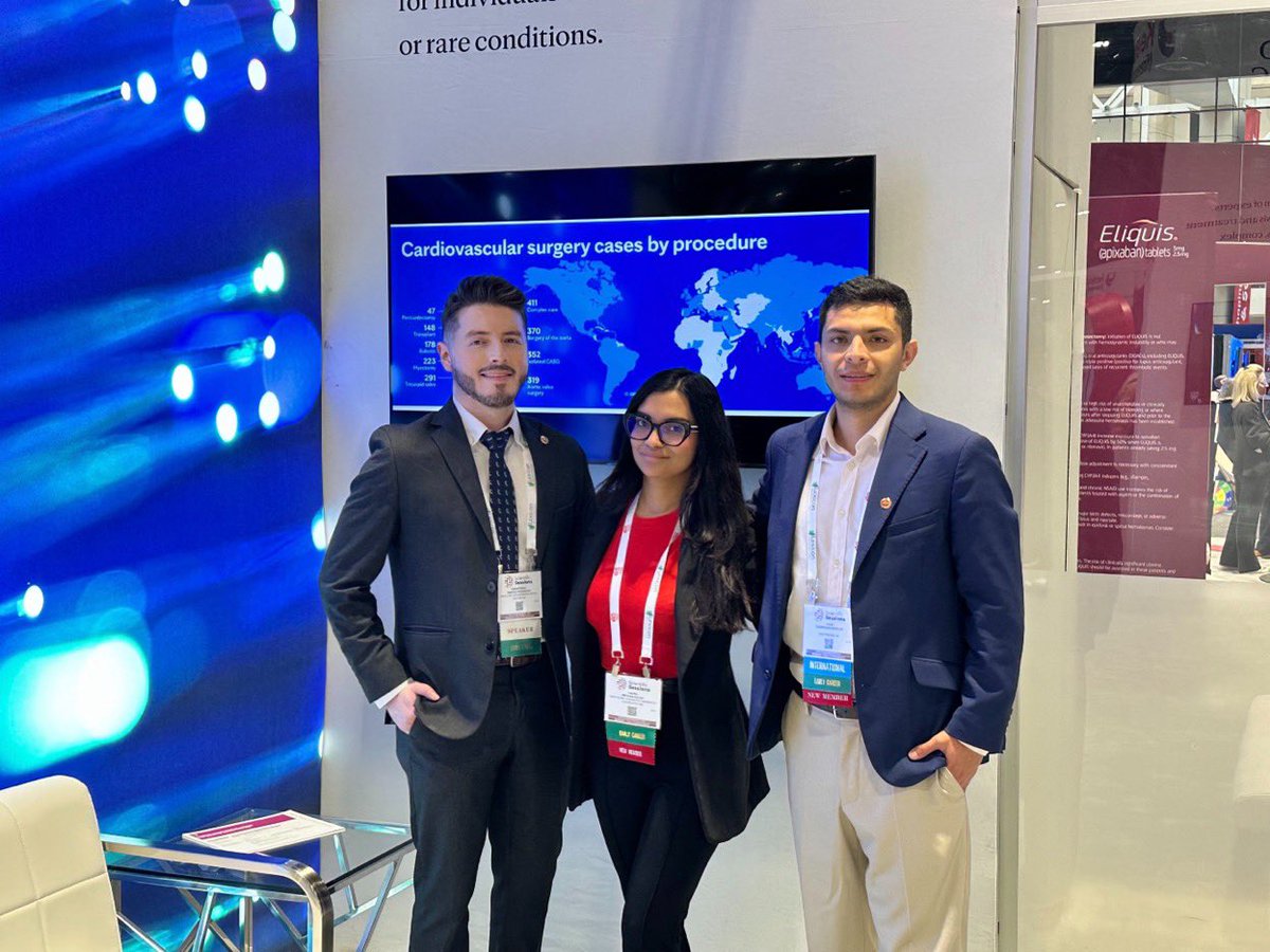 SebastianSantp's tweet photo. It was an honor to represent @MayoClinicCV and showcase the incredible work of my research team at #AHA24. Being part of the @American_Heart centennial celebration was truly an unforgettable experience. Thank you, @AHAScience and @MayoClinic ! Colombians 🇨🇴💪 https://t.co/XxA1pVROx4
