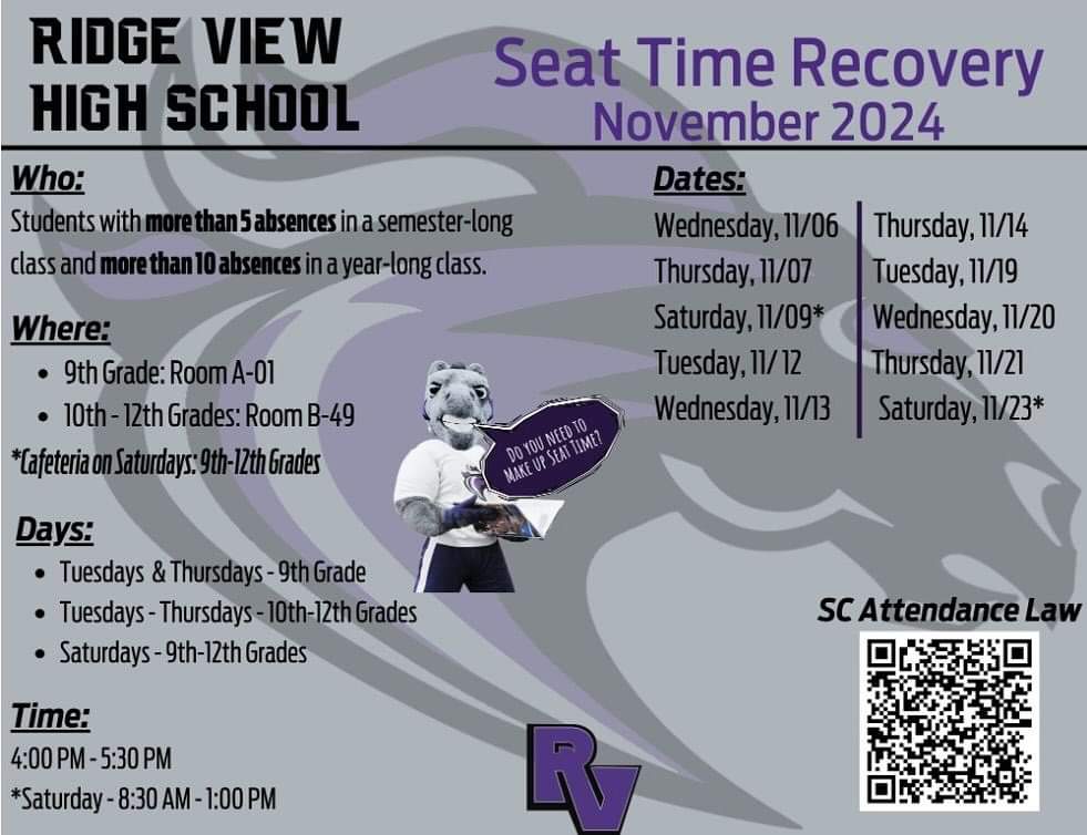 RVHSCounseling (@rvhs_counseling) on Twitter photo Wrapping Up November Seat Time Recovery Wrapping Up November Seat Time Recovery