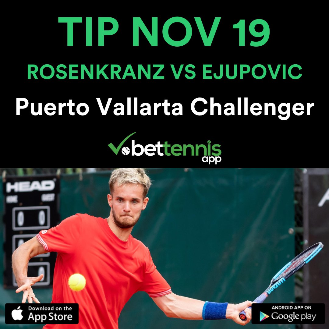 BetTennisApp's tweet photo. 🎾 Puerto Vallarta Challenger Alert: Rosenkranz vs Ejupovic 🎾
💥 Our pick: 🍀 Rosenkranz @ 1.98 @-102 🍀
💥 Unleash Wins! Telegram via Bio.
#PuertoVallarta #Rosenkranz #Ejupovic #TennisMoneyline #Money #TennisHandicap #bettingtip #TennisBettingStrategy #TennisInsider https://t.co/ztJGBfqcAJ