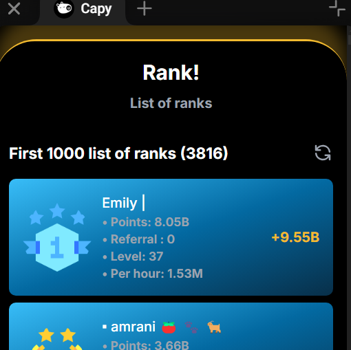 Despite starting development on the Sui network just a short time ago, CAPY has already attracted over 3,000 users to our Telegram game!

 Development continues at full speed as we strive to bring even more value to our community. 🐽
#Sui