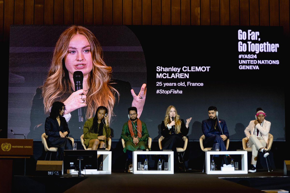 France ONU Genève 🇫🇷🇺🇳 (@franceonugeneve) on Twitter photo #YAS24 | Bravo à Shanley Clemot McLaren🇫🇷 qui fait partie des 5 jeunes militants 2024 du Young <a href="/ActivistsSummit/">Young Activists Summit</a> à l’<a href="/ONUGeneve/">ONU Genève</a> ! Fondatrice de #Stopfisha & auteure de « Combattre le cybersexisme », elle plaide pour un cadre international dédié aux enjeux de genre & numérique. #YAS24 | Bravo à Shanley Clemot McLaren🇫🇷 qui fait partie des 5 jeunes militants 2024 du Young <a href="/ActivistsSummit/">Young Activists Summit</a> à l’<a href="/ONUGeneve/">ONU Genève</a> ! Fondatrice de #Stopfisha & auteure de « Combattre le cybersexisme », elle plaide pour un cadre international dédié aux enjeux de genre & numérique.