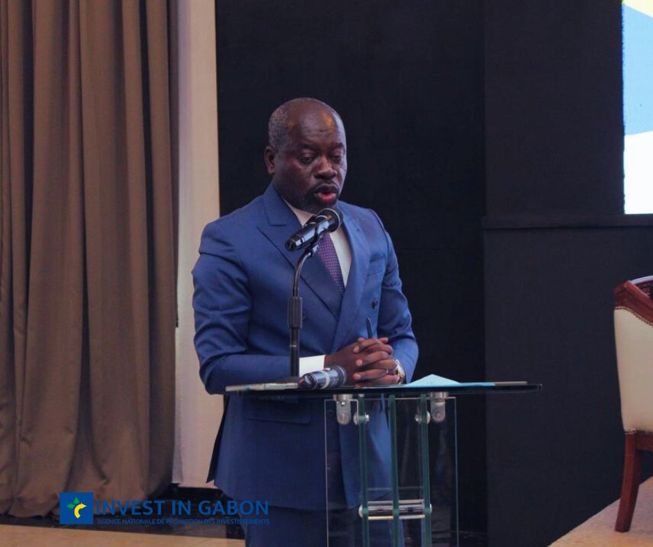 ➡️ M. Ghislain MOANDZA MBOMA, D.G de l’ANPI-Gabon a fait la synthèse des échanges économiques entre le Gabon et la Tunisie, en mettant l’accent sur les secteurs à fort potentiel, parmi lesquels ; la formation, la transformation agro-industrielle,