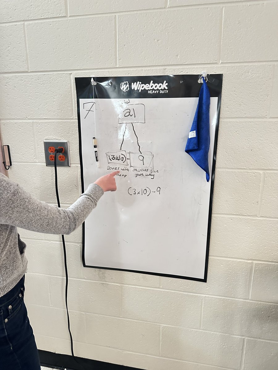 Another great day of collaborating to build our math knowledge! Today we used numberless word problems to build diagrams, then filled in the numbers to write numerical expressions we could evaluate to solve the original problem. Great job, Cubs! 💜🩵🧸 #mathisfun