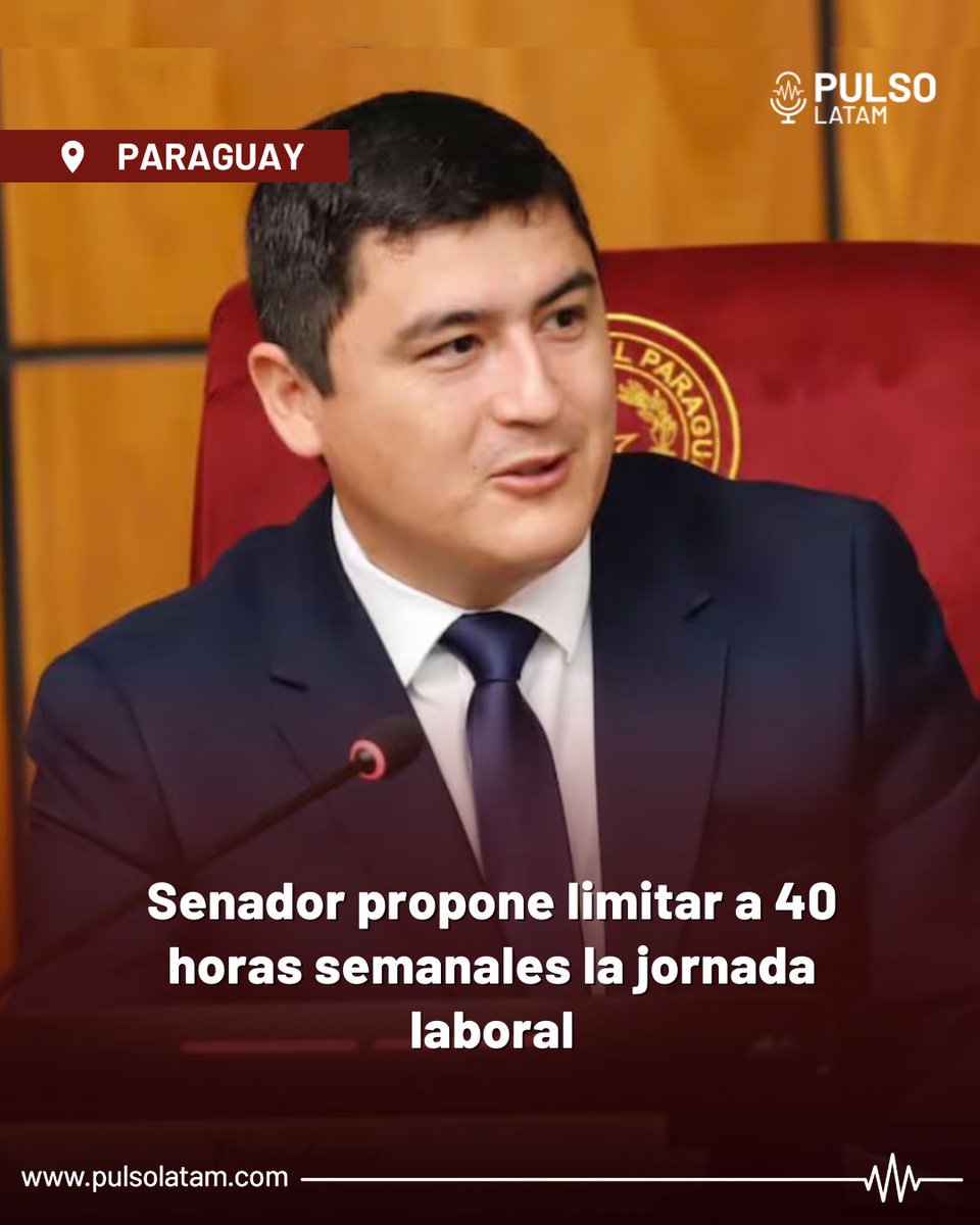 PulsoLatam's tweet image. 💼⏰ El senador #JoséOviedo propone #reducir la jornada #laboral del sector privado de 48 a 40 horas semanales, igualando a la función pública. La medida busca mejorar la productividad y calidad de vida de los trabajadores.