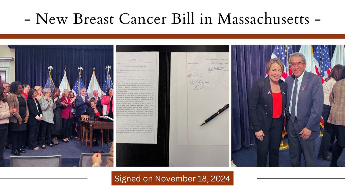 MSCO (@msco_oncology) on Twitter photo šBig win for MA patients-saving lives, & reducing disparities! Starting 2026, breast imaging will be covered with NO out-of-pocket costs.
Thank you to Gov. <a href="/maura_healey/">Maura Healey</a> <a href="/DFCI_BreastOnc/">Dana-Farberās Breast Oncology Center</a> & all advocates! Together, weāre making a difference. #MACancerCares #BreastCancerAwareness šBig win for MA patients-saving lives, & reducing disparities! Starting 2026, breast imaging will be covered with NO out-of-pocket costs.
Thank you to Gov. <a href="/maura_healey/">Maura Healey</a> <a href="/DFCI_BreastOnc/">Dana-Farberās Breast Oncology Center</a> & all advocates! Together, weāre making a difference. #MACancerCares #BreastCancerAwareness
