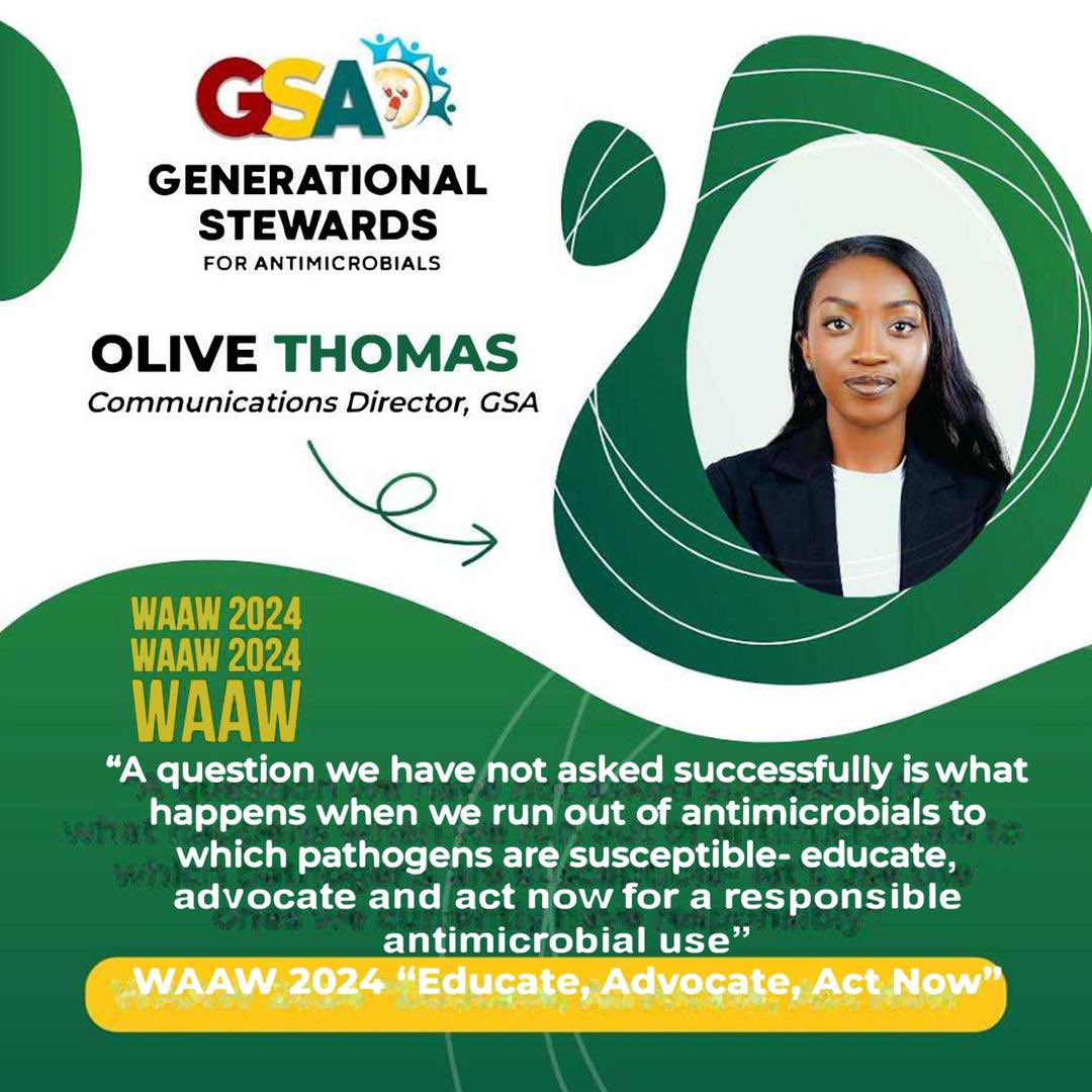 Join us on our E-card education and awareness challenge as we strive to educate the general public about the growing threat of #amr. Let’s educate, advocate and act now towards the fight against AMR. 
#WAAW2024 
#GSA_E_Card_Challenge