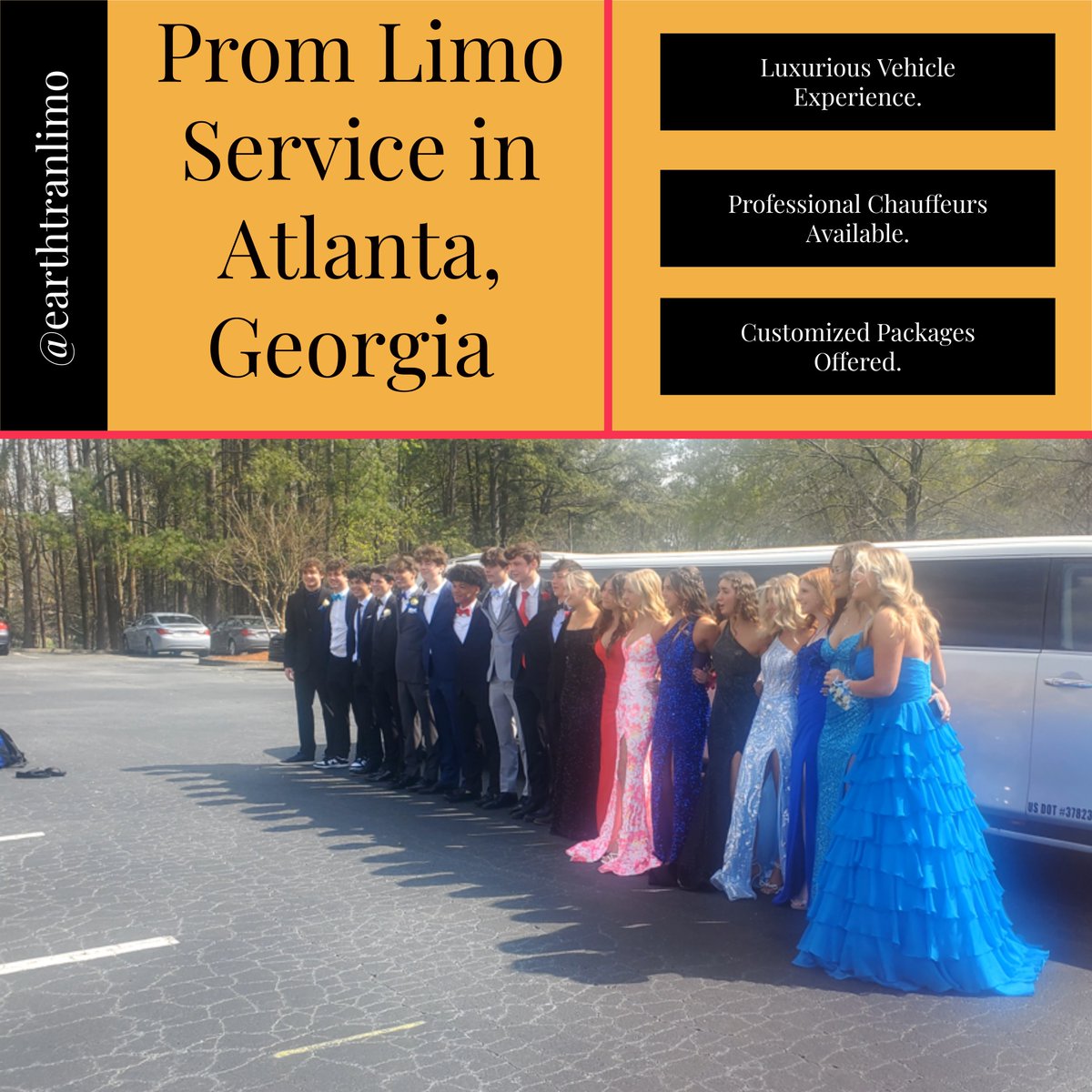 Experience unparalleled luxury and comfort with EarthTran Global Limousine. 🌍🚖 Our exceptional service ensures your journey is as remarkable as your destination. Book your ride today

#EarthTranGlobal  #luxurycars #limo #prom #limousine #promlimo #bride