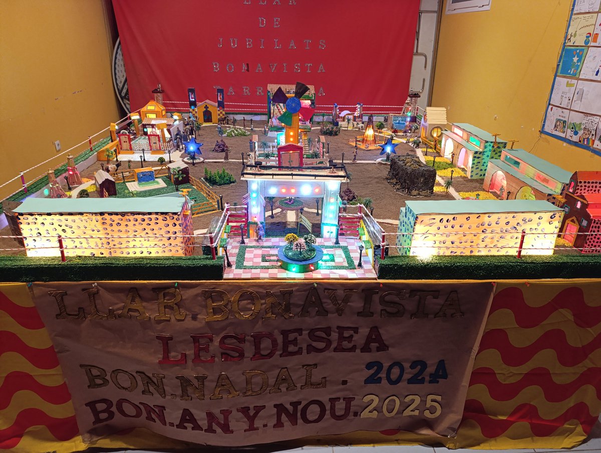 ForumEspai's tweet image. La llar de jubilats de Bonavista presenta un any més el seu tradicional pessebre. 
El podeu visitar en horari de matí i tarda. 
Pregunteu pels membres de la junta o el Sr. Soria