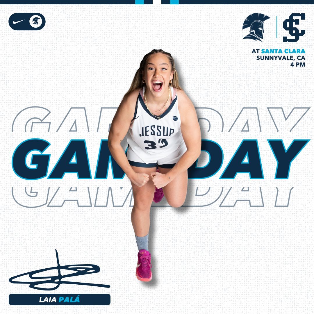 𝙂𝘼𝙈𝙀 𝘿𝘼𝙔 𝗶𝗻 𝗦𝗶𝗹𝗶𝗰𝗼𝗻 𝗩𝗮𝗹𝗹𝗲𝘆!

🆚 Santa Clara
⏰ 4 PM
📍 Sunnyvale, CA
⏰ Leavey Center
📺 buff.ly/3YQwhwN 
📊 buff.ly/40P5qUM 
📱 Follow <a href="/Jessup_WBB/">Jessup WBB</a>

#1️⃣WARRIOR