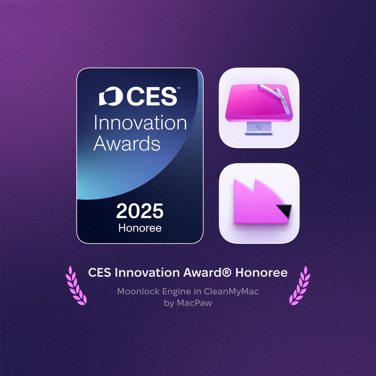 moonlock_com's tweet image. The Moonlock Engine in @cleanmymac has been recognized as a @CES 2025 Innovation Award Honoree in the Cybersecurity category! 🏆

This milestone showcases our innovation and engineering excellence. Huge thanks to our team! 🚀

#Cybersecurity #CES2025 #TechAwards