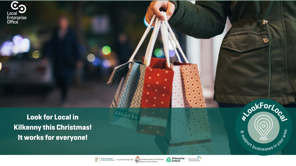 LEOKilkenny's tweet image. Look for Local when you&apos;re doing your Christmas shopping, and buy from your local Kilkenny businesses!🎄 Look for local, it works for everyone! 

#lookforlocal #shopkilkenny