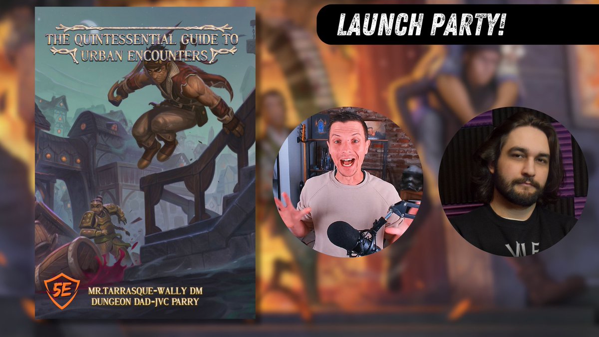 Join <a href="/DungeonPapa/">Josiah Ambrose - Dungeon Dad 🔜 PAXU</a> and me while we answer questions and count down towards launch!
youtube.com/live/v-MzUnUIO…

#dnd #dnd5e