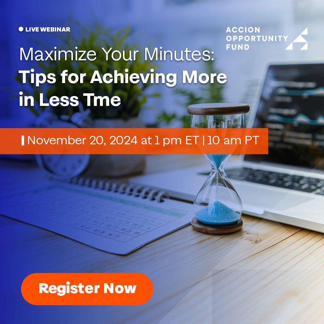 ⏳ Last chance to join our Maximize Your Minutes webinar on November 20th at 1:00 PM ET / 10:00 AM PT! Learn how to streamline your operations and get more done as an entrepreneur. Register today! bit.ly/40o5zye