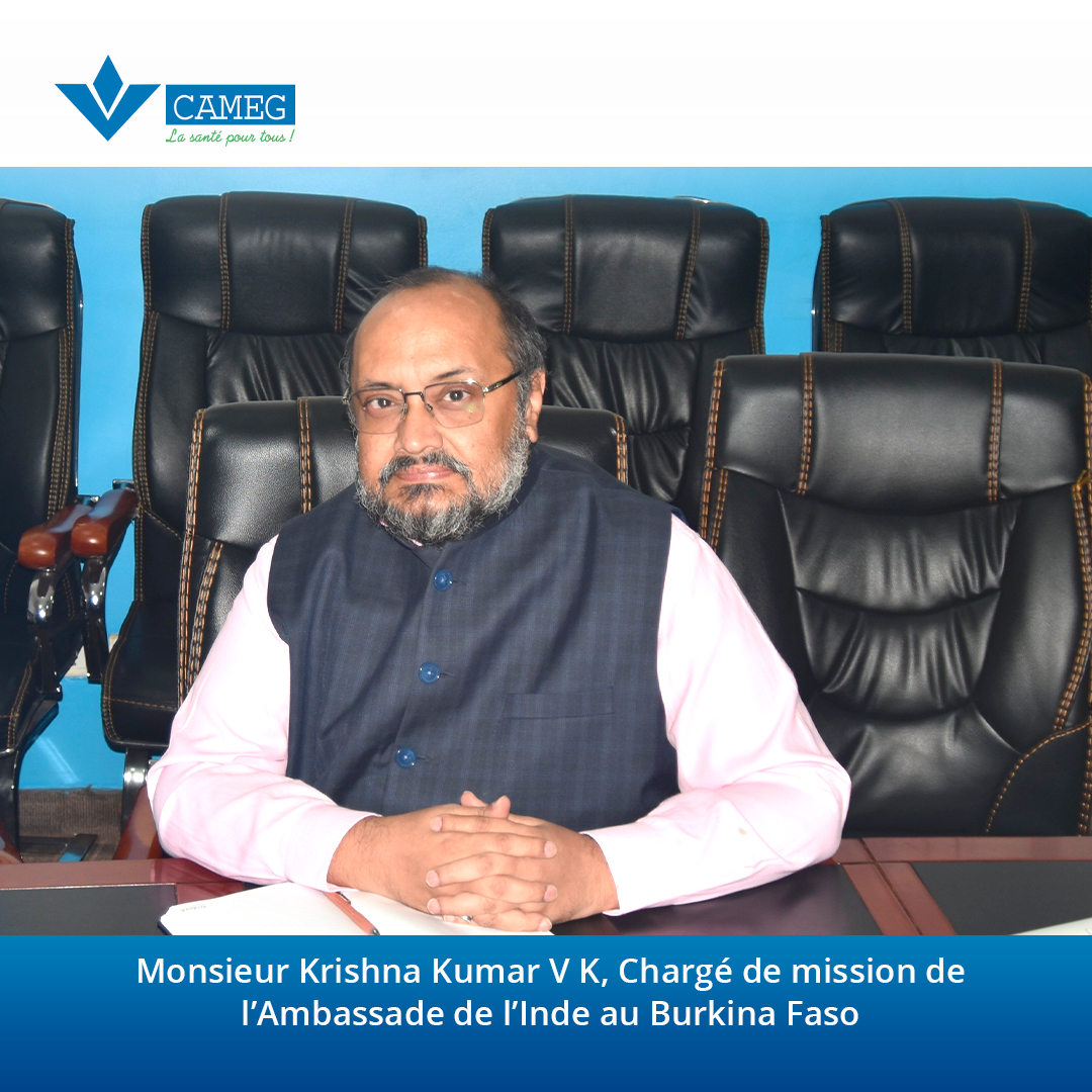 camegbf's tweet photo. Le DG de la CAMEG 𝐄𝐫𝐢𝐜 𝐓𝐎𝐔𝐆𝐎𝐔𝐌𝐀et son équipe ont reçu le chargé de mission de l’Ambassade de l’Inde M Krishna Kumar V K
Objectif : renforcer la coopération pour des produits de santé de qualité.
#Camegbf
#Santé
#generiquesdequalité https://t.co/i6yUIhKD6W