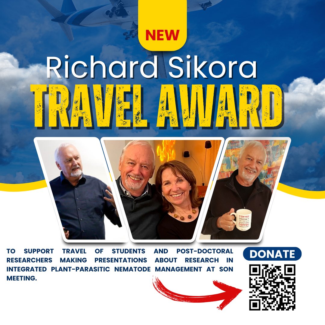 Do you feel like more nematology students and post-docs should be able to travel to future SON meetings to share their research? You can help with that by making a donation today!