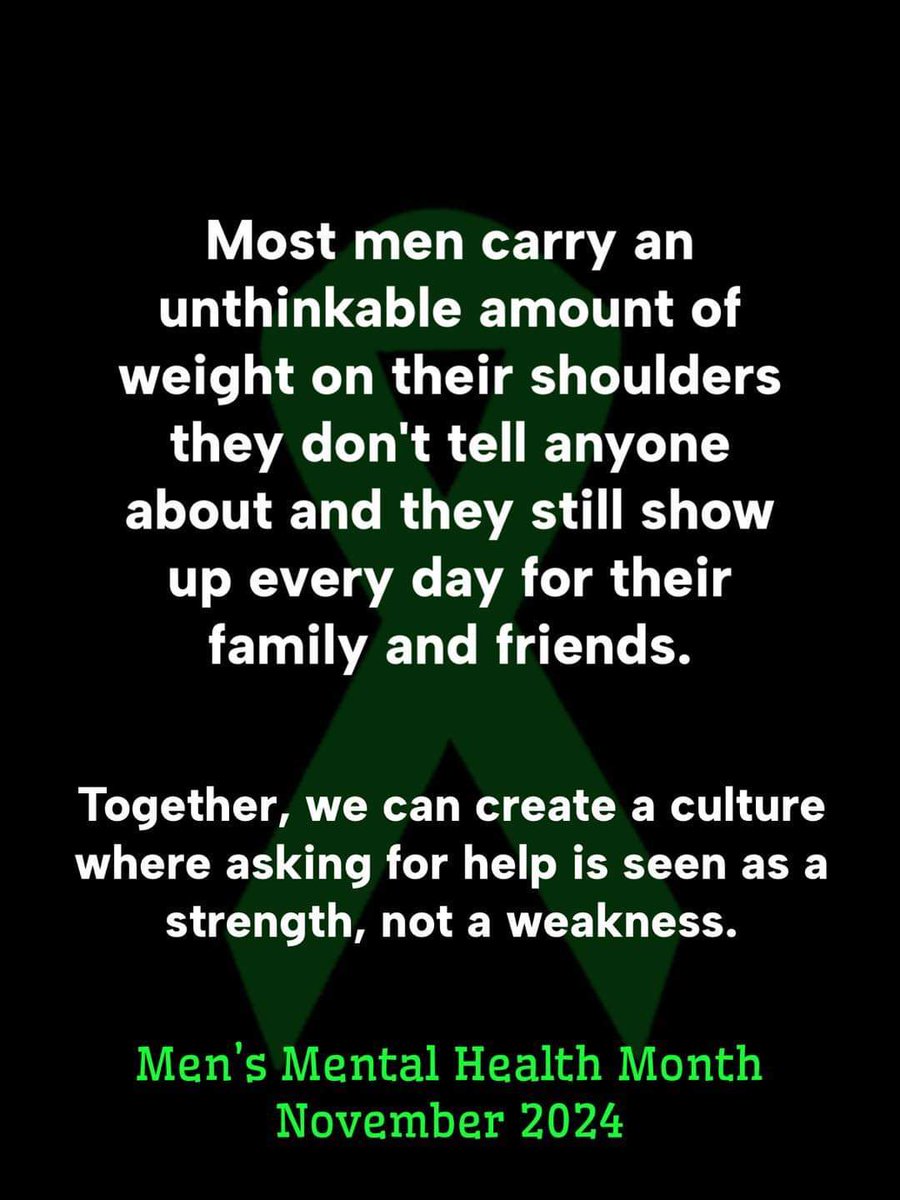 Such an important message especially on International Men's Day.