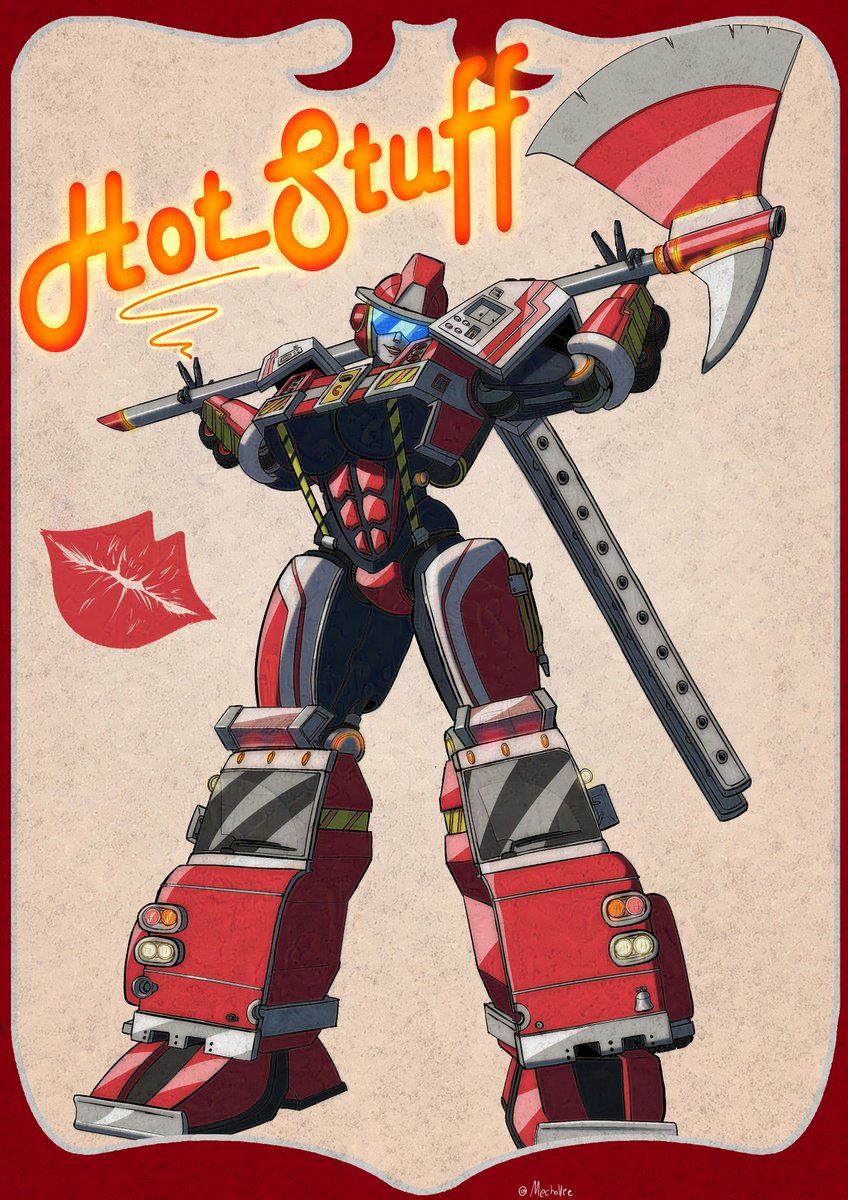 mechaveee_art's tweet image. paid art for @MahjinBruh of their tf oc Hotstuff

Check out the size of that axe