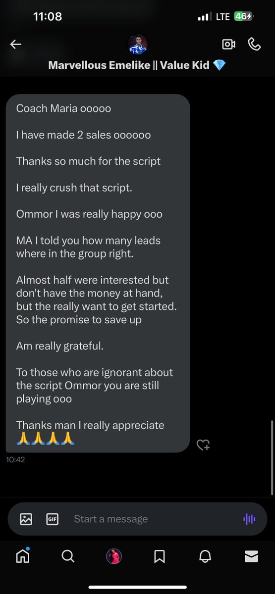 Do people ghost you after telling them about your offer or do they ignore your DMs once they notices you have something to sell 😔🌚

👇🏻👇🏻

Instead of pushing for a sale, ask them questions.☺️🥹

Show you care about what they need first, genuinely care for them 🤭👍🏻

Present