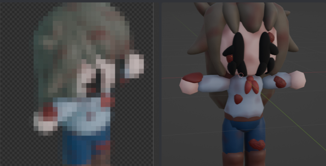 ReapNSowGame's tweet photo. "Hmm she looks familiar? I think? No... perhaps not..." Working on some more horror elements for the game including the dead spouse. #GameUpdates #ReapWhatYouSow #Horrorgame #farmingsimulator https://t.co/MuaQViMWNN