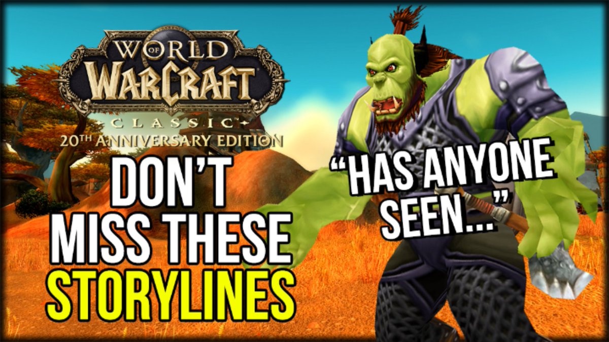 WoW Classic content creator, <a href="/mmoWillE/">Will</a>, has collaborated with Blizzard to present the Most Renowned Questlines in World of Warcraft Classic!

#warcraft #wowclassic

wowhead.com/classic/news/w…