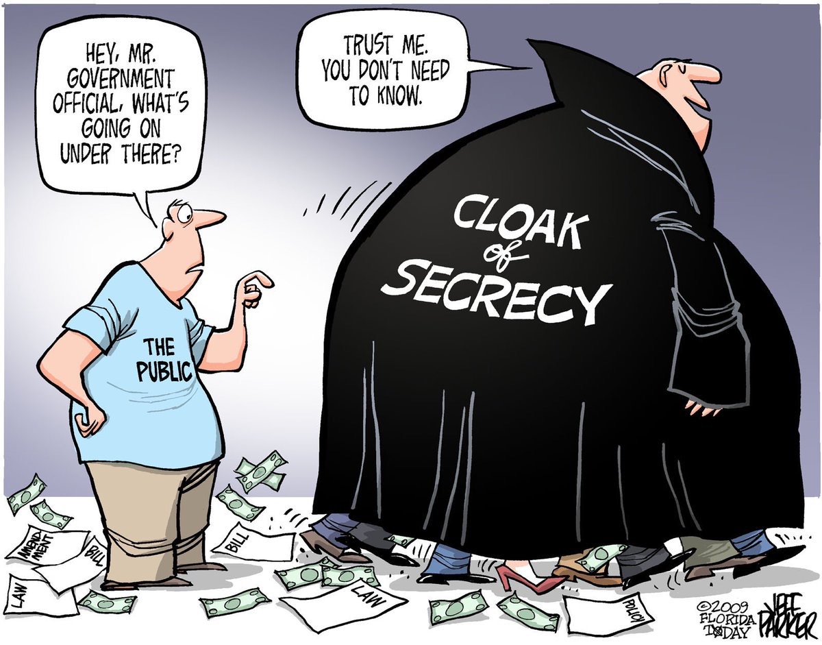 🔥We should KNOW everything 
       about the GOVERNMENT
       - our SERVANTS ! 🔥

💥GOVT. should know NOTHING 
       about Upstanding Citizens ! 
💥We need better PRIVACY Laws 
       on the INTERNET. 
💥Europe does protect Citizen's 
       privacy better than we do.