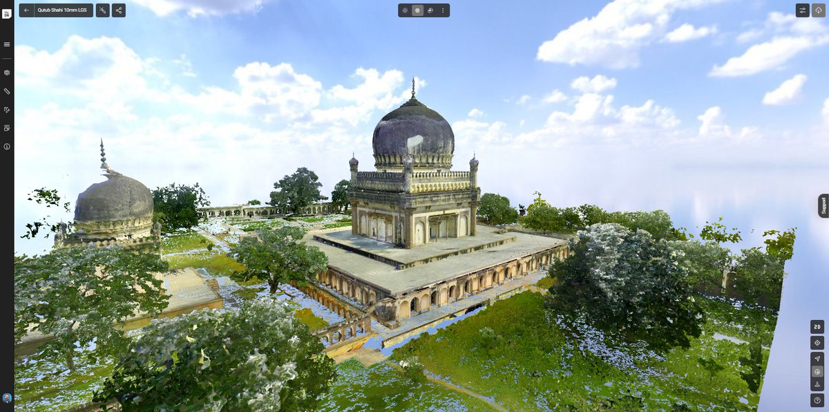 Navigate the 10.7 billion Qutub Shahi Tombs dataset in Reality Cloud Studio, powered by HxDR. Visualise the data set: hxdr.com/reality-cloud-…

#RealityCapture #RealityCloudStudio #Dataset #QutubShahiTombs