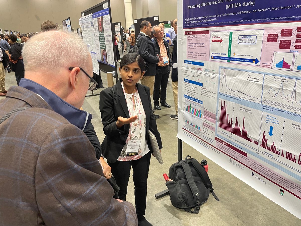Thrilled to present our poster on the effectiveness and impact of the Typhoid Conjugate Vaccine at #ASTMH2024! It was equally exciting to see Dr Yasir Shita Isa showcase our Phase 1/2a study on the trivalent vaccine for iNTS &amp; Typhoid.