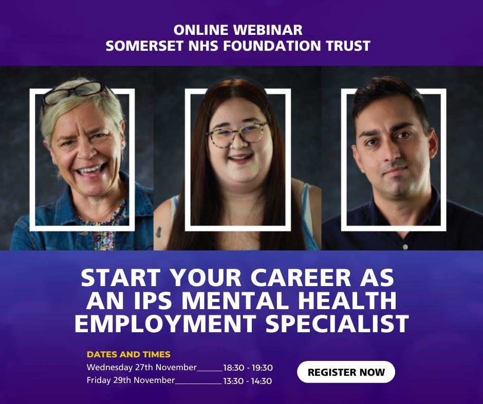 Are you looking to make a lasting impact? How about working in Mental Health Employment Support? 

Sign up to reserve your seat now! 

Wednesday 27th November, 18:30 - 19:30: buff.ly/4eEWzZ0 
Friday 27th November 13:30 - 14:30: buff.ly/3ZdmbaL