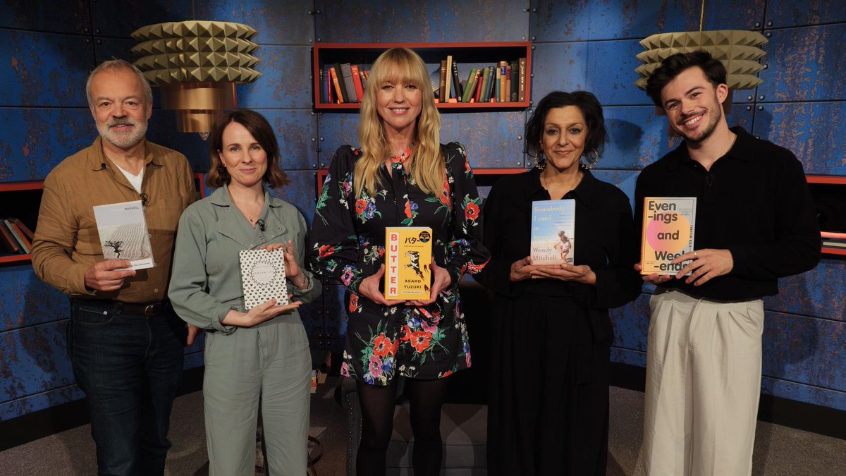Amanda Ross (@amandacactus) on Twitter photo This gorgeous bunch <a href="/grahnort/">graham norton</a>
<a href="/MeeraSyal/">MeeraSyal💙</a> <a href="/jackbenedwards/">Jack Edwards</a>
<a href="/ladycariad/">Cariad Lloyd</a> talk 📚deliciousness our pick is
‘Butter’ by Asako Yuzuki with <a href="/sarajcox/">sara cox💙</a> on <a href="/BBCTwo/">BBC Two</a> catch up on <a href="/BBCiPlayer/">BBC iPlayer</a> This gorgeous bunch <a href="/grahnort/">graham norton</a>
<a href="/MeeraSyal/">MeeraSyal💙</a> <a href="/jackbenedwards/">Jack Edwards</a>
<a href="/ladycariad/">Cariad Lloyd</a> talk 📚deliciousness our pick is
‘Butter’ by Asako Yuzuki with <a href="/sarajcox/">sara cox💙</a> on <a href="/BBCTwo/">BBC Two</a> catch up on <a href="/BBCiPlayer/">BBC iPlayer</a>