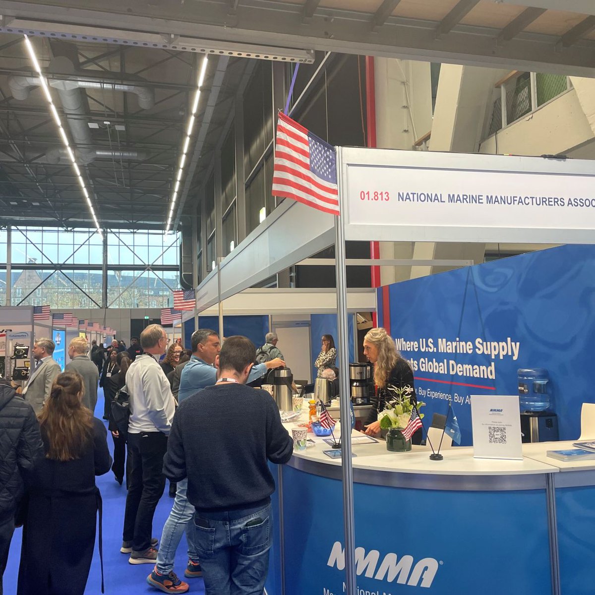 therealnmma's tweet photo. #METSTRADE officially opened today and the USA Pavilion is bustling with speakers and networking opportunities! We are proud to welcome 11 new member companies to the pavilion this year. Stop by Hall 5 and visit with 60+ exhibitors.
Show details 👉 https://t.co/HPkwTgebSt https://t.co/mCVmtPfqm2