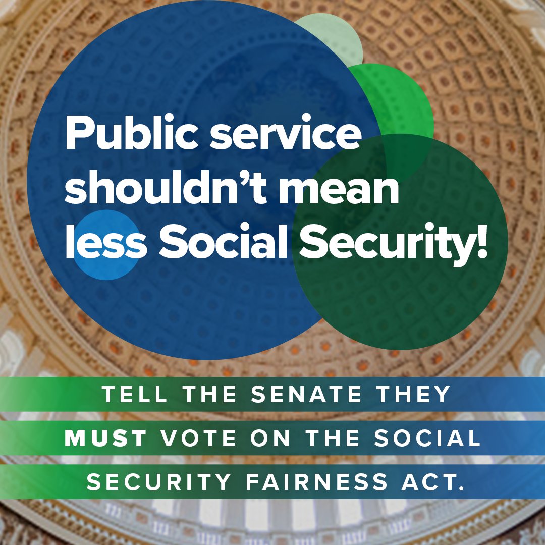 AFSCME (@afscme) on Twitter photo The Social Security Fairness Act is closer than ever to becoming law! Tell your Senator to schedule a vote and end the unfair WEP & GPO provisions that hurt public workers' benefits. afsc.me/4fYbluZ The Social Security Fairness Act is closer than ever to becoming law! Tell your Senator to schedule a vote and end the unfair WEP & GPO provisions that hurt public workers' benefits. afsc.me/4fYbluZ