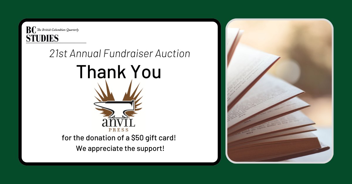 BC Studies Journal (@bcstudies) on Twitter photo Our auction is live! A big thank you to <a href="/caitlinpress/">Caitlin Press</a>, <a href="/BikeKitchenUBC/">Bike Kitchen</a>, and <a href="/AnvilPress/">Anvil Press</a> for their donations. Head to 32auctions.com/bcstudies2024 to see their contributions and start bidding!
#auction #bcstudies #bikerepair Our auction is live! A big thank you to <a href="/caitlinpress/">Caitlin Press</a>, <a href="/BikeKitchenUBC/">Bike Kitchen</a>, and <a href="/AnvilPress/">Anvil Press</a> for their donations. Head to 32auctions.com/bcstudies2024 to see their contributions and start bidding!
#auction #bcstudies #bikerepair