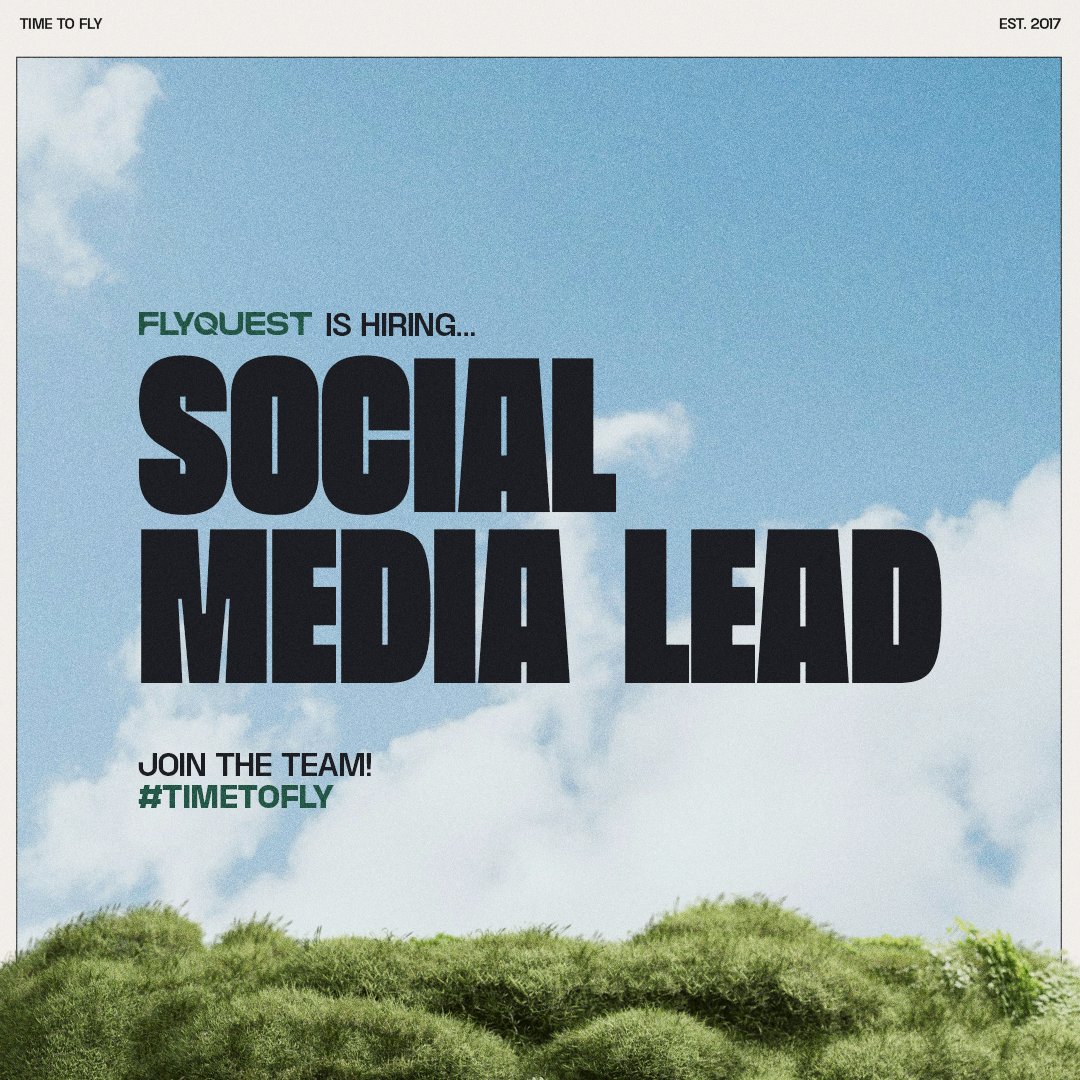 🚨 We're Hiring🚨

Looking for a Social Media Lead to help grow FlyQuest's online presence, engaging both our fans and the esports community!

📝Apply today! jobs.gusto.com/postings/flyqu…