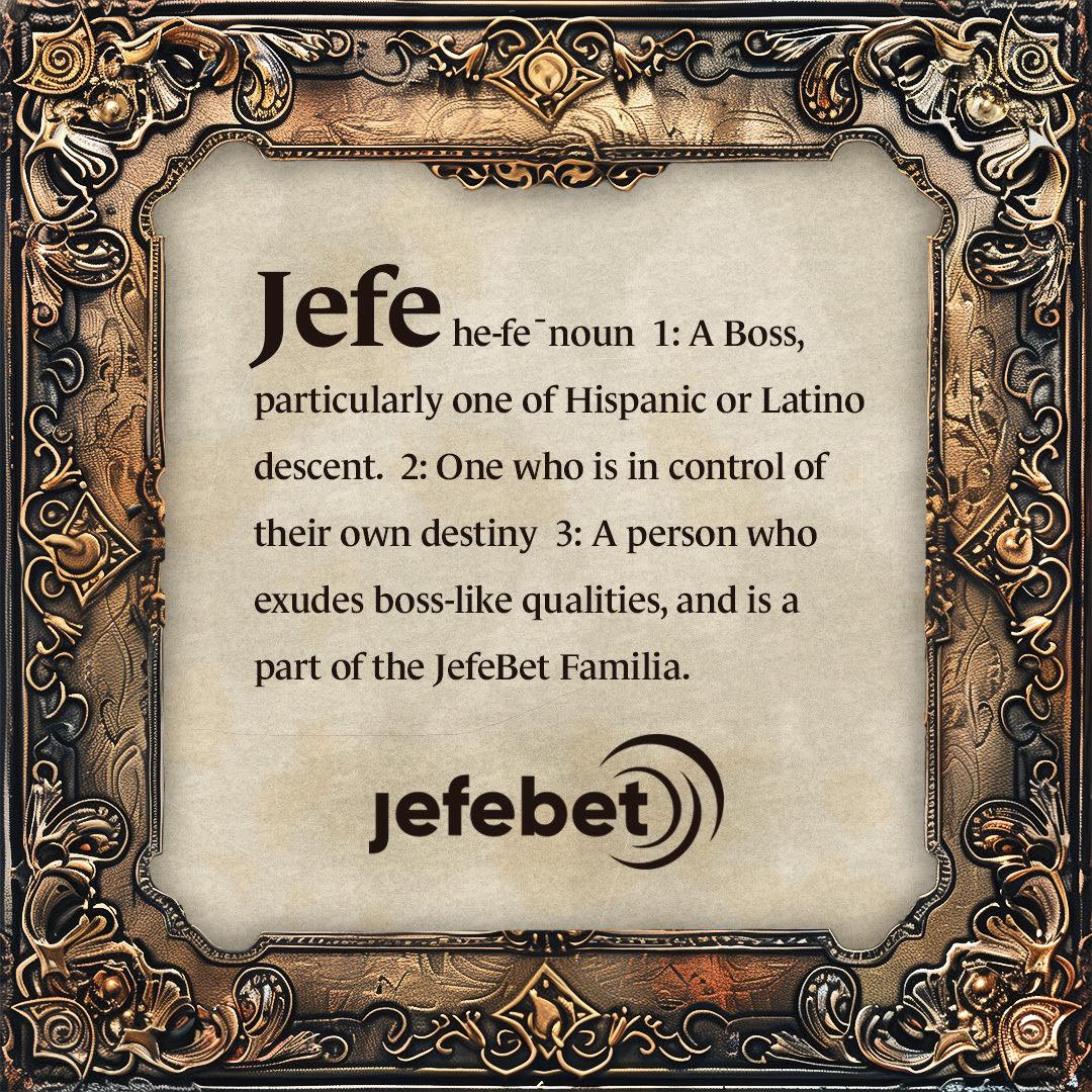 ¿What is a Jefe? En JefeBet te lo explicamos 😎
¿What are you waiting for to become a part of our familia? 🎰
#sweepscasino #socialcasino #jefebet