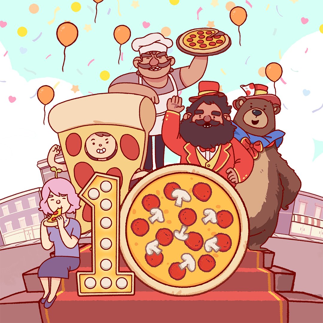 goodpizzagame's tweet image. Make sure to finish the game day in order to save what you have purchased. Quitting the game mid-day will not save your item purchase! 

Next up, A BIG, GIGANTIC, 10TH YEAR ANNIVERSARY EVENT! 🎉🎉🎉 #10thanniversary #anniversary #10thyear #pizza #gpgp #goodpizzagreatpizza