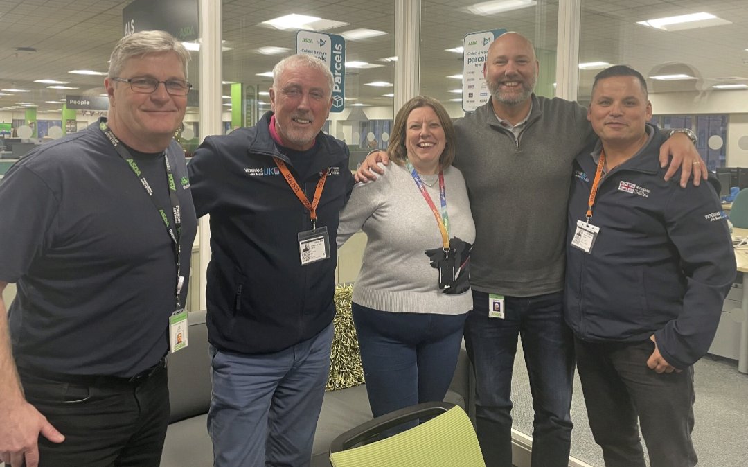 Fantastic meeting with our Platinum Partner, Asda Logistics Services! Vice President Chris Hall, Technical Training Manager Melanie Richmond and Warehouse &amp; Transport Senior Manager, lan Jones, who we believe has a striking resemblance to Sir Keir Starmer!
<a href="/TheLastLeg/">Dan</a>
#Veterans