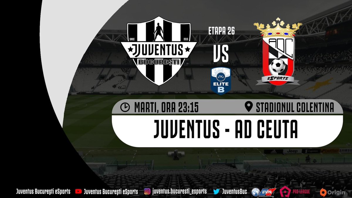 ⚪⚫️FC 25 SEASON 1⚪️⚫️
⭕️ Nativ City/Ant-N SK Legends/Mons Calpe/AD Ceuta
⭕️ VPL Superliga RO/VPG Elite Premier
⏰ 22:00/22:25/22:45/23:15