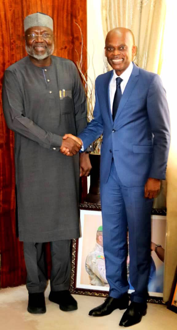 rdussey's tweet photo. It is always a pleasure to meet Dr. Omar Alieu TOURAY, President of the ECOWAS Commission, with whom I had a fruitful discussion today. 
The sub-regional socio-political context calls for permanent dialogue.
As ECOWAS member, we are aware of the common challenges in terms of security and socio-economic development, reiterate their constant commitment to work harder for the development of the populations of the community space. @ecowas_cedeao