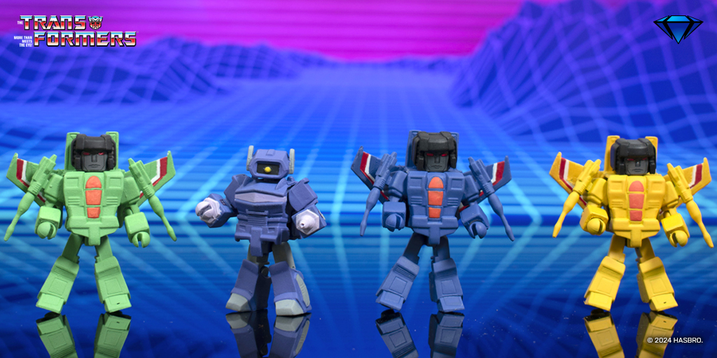 CollectDST's tweet image. The Rainmakers are more than meets the eye! This #Transformers #Minimates full-color #VHS 2024 #SDCC #Exclusive features a removable "cassette”-style inner box! Grab this exciting exclusive today! bit.ly/TFDCMinimatesS… #Decepticon #CollectDST #DiamondSelectToys