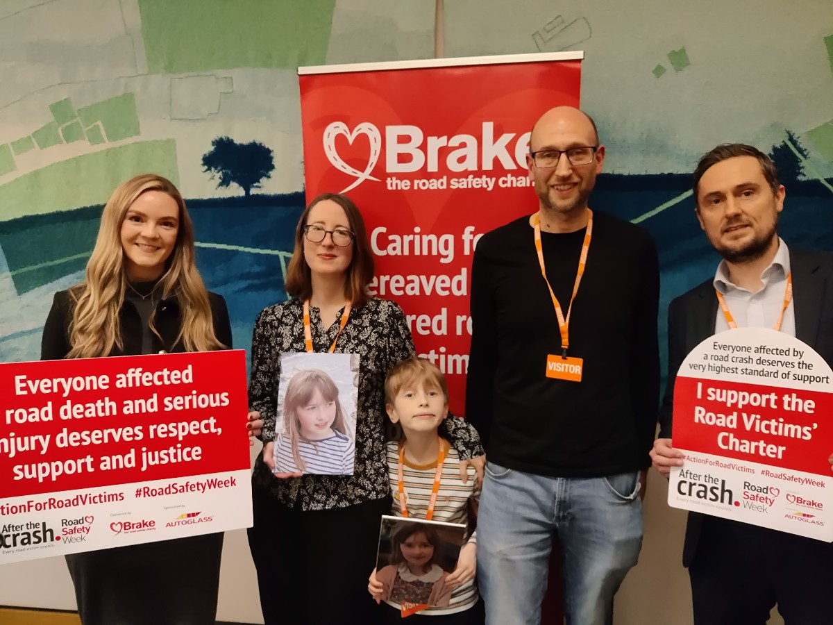 "Every road victim deserves respect, support and justice!"

Yesterday we launched our Road Victims' Charter with a drop-in event with MPs in Westminster to mark the start of #RoadSafetyWeek.

Read the full news story here:
brake.org.uk/how-we-help/ra…