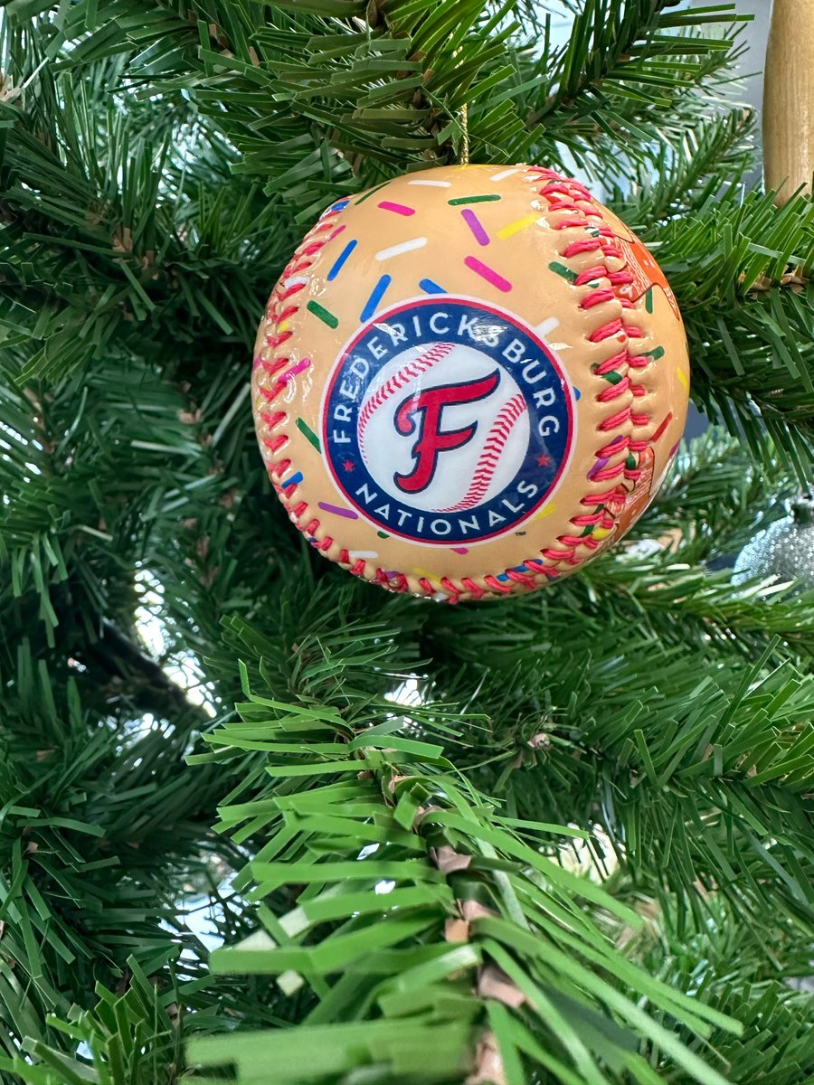 FXBGNats's tweet photo. The FredNats team store is ready to help you get in the holiday spirit! 🎄

Trim the tree with this year's just-arrived, limited edition FredNats ornament! 🤩

Head to the team store to grab yours or shop online, while supplies last: https://t.co/3Sdb7G4Yf5. https://t.co/81XPOojvwD