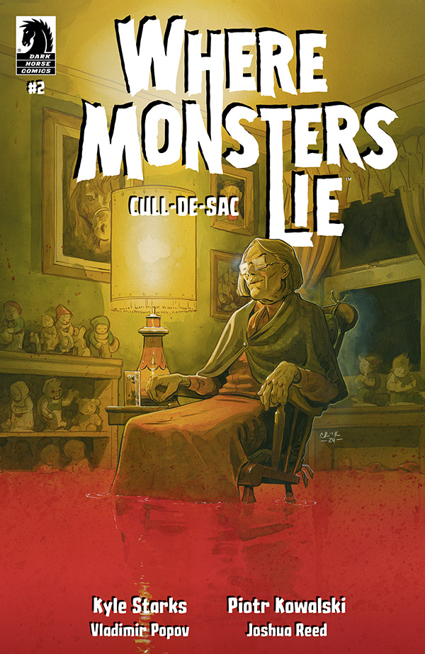 The monstrous terrors increase in issue #2 of the second arc of Where Monsters Lie: Cull De-Sac, out this week in comic shops! Details: bit.ly/40Ksgwt

By <a href="/TheKyleStarks/">Kyle Starks C2E2 O-02</a>, <a href="/KowalskiPiotr/">Piotr Kowalski</a>, <a href="/VPopov_Artworks/">_\|Vladimir_Popov|/_</a>, and <a href="/jrlettering/">Josh Reed Lettering</a>. Variant cover by Tyler Crook